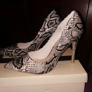 Women's snake print heels